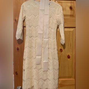 Girls Dainty Jewell’s Cream Lace Dress